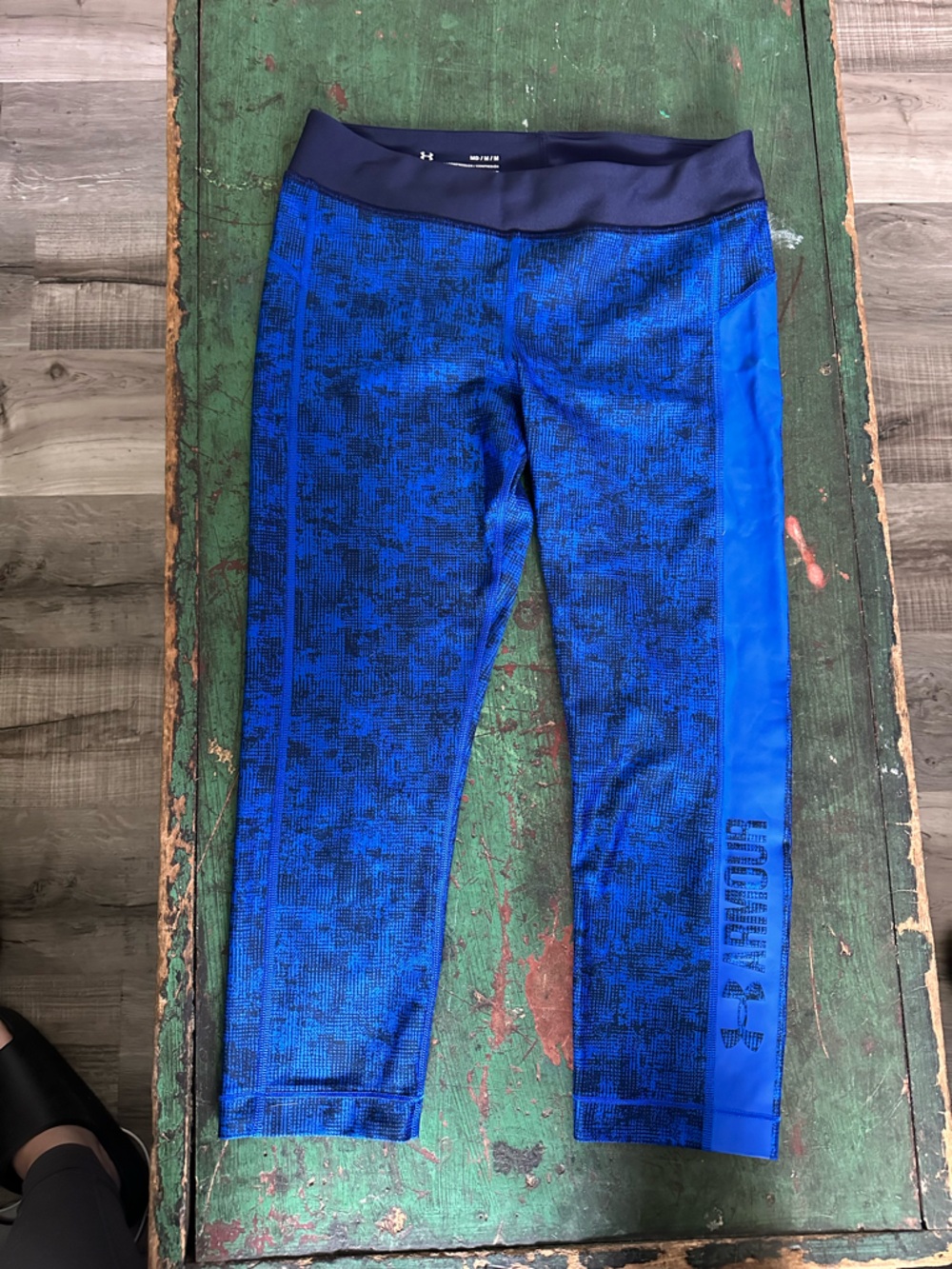 Under Armour Black & Blue Compression Shirt